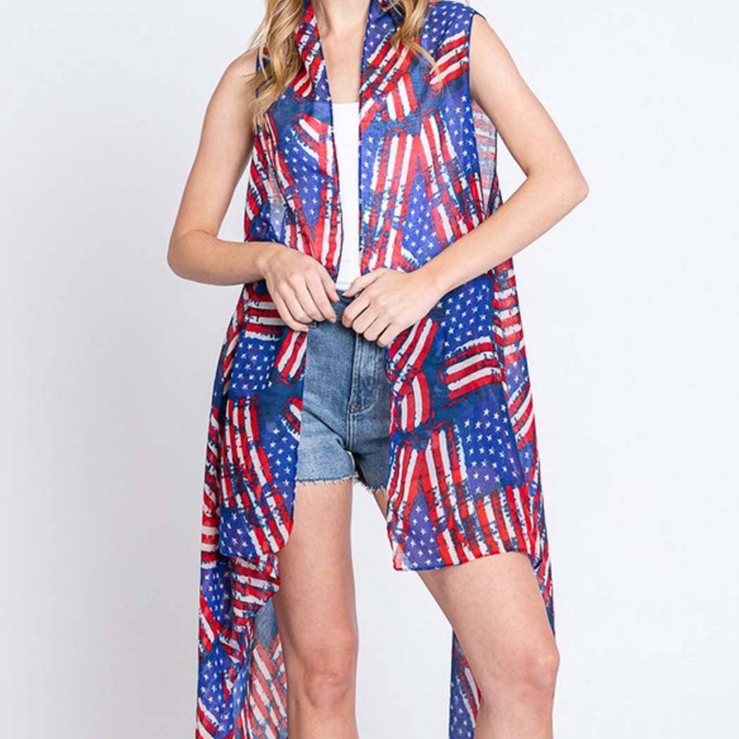 AMERICAN FLAG VEST