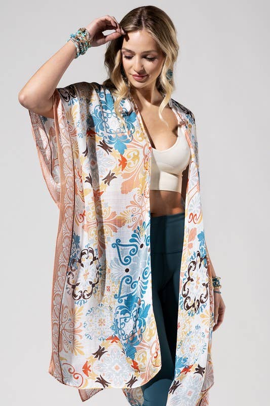 Cona Moroccan Tile Kimono