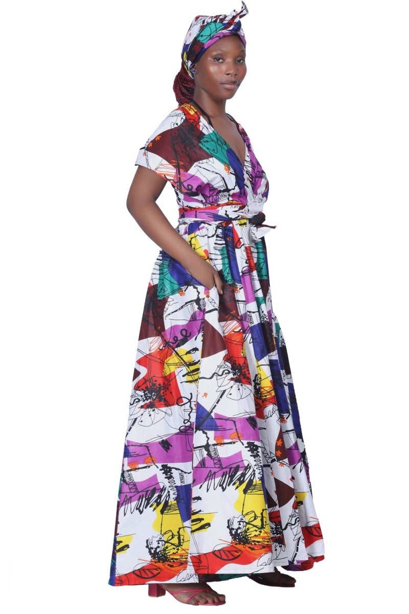 16118-286 Wax African Print Infinite Palazzo Pants