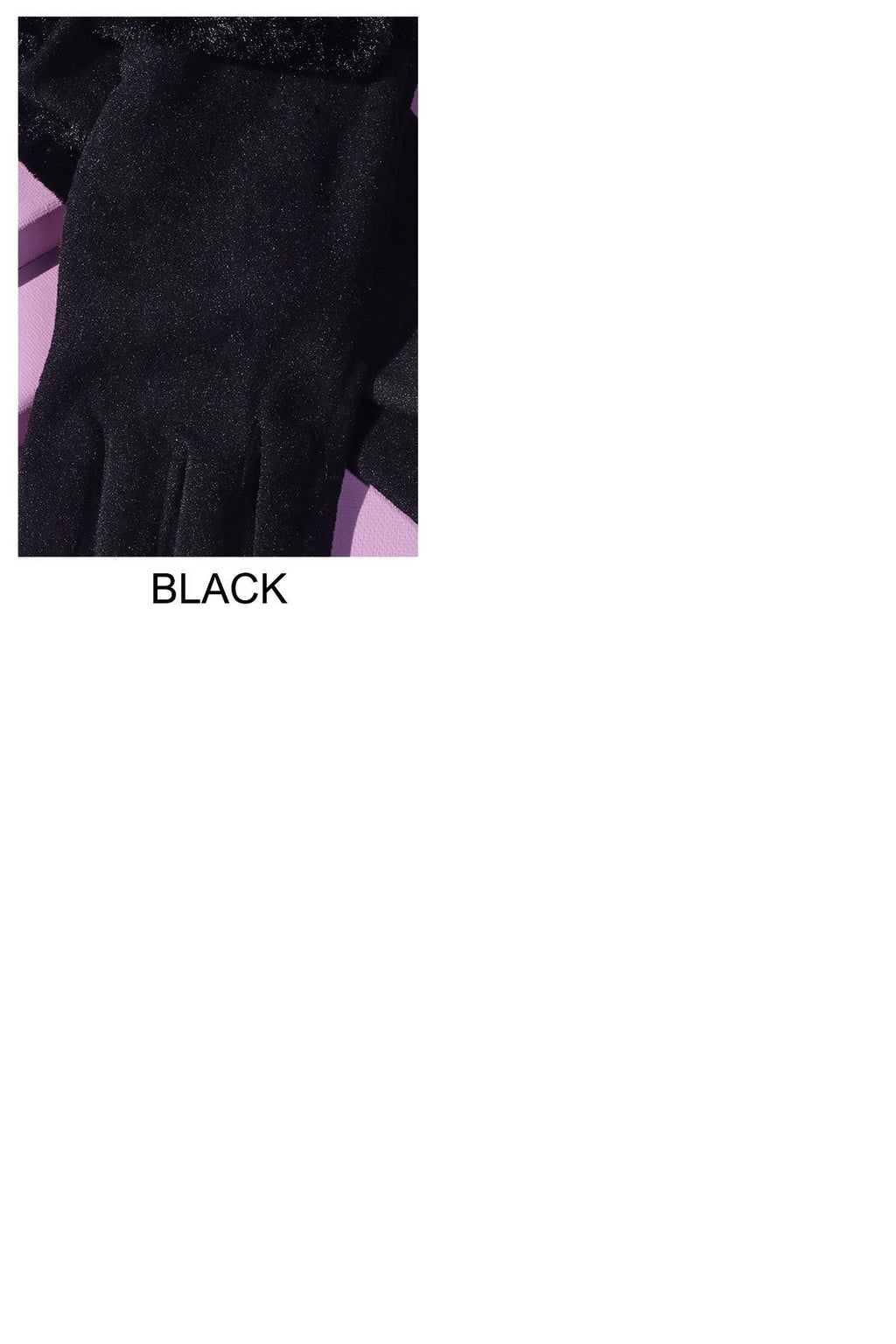 Double Faux Fur Cuff Smart Touch Gloves