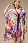Watercolor Multi Viscose Kimono
