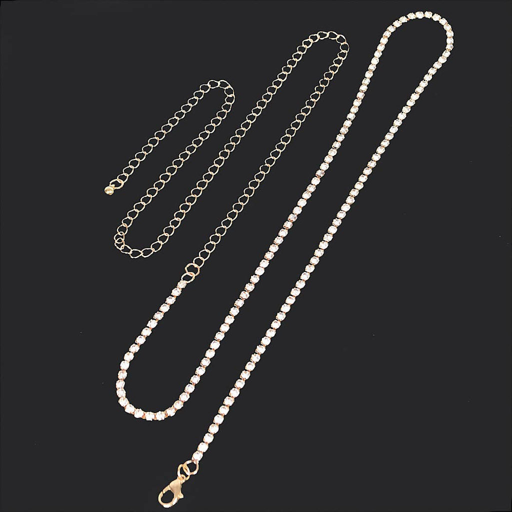 Rhinestone Plus Size Chain Belt