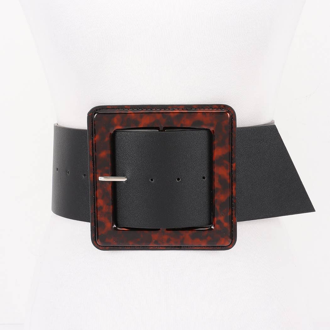 Iconic Square Plus Size Buckle Belt HB7684