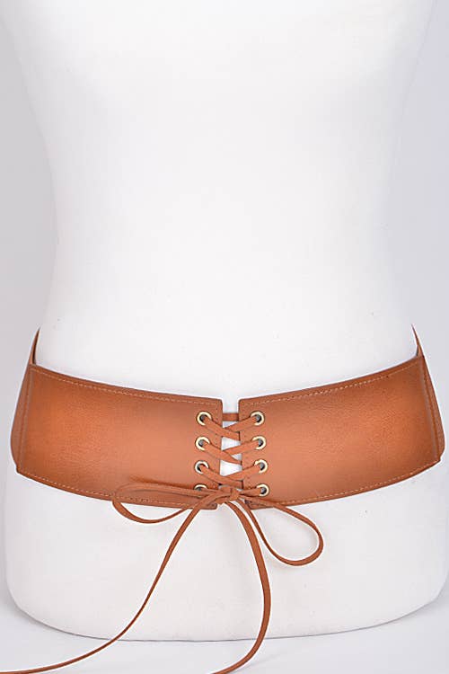 Corset Belt With Ribbon Detail
