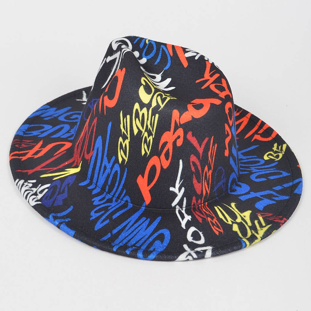 Graffiti Fedora Hat