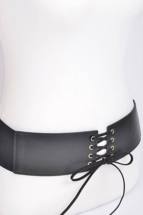 Corset Belt With Ribbon Detail