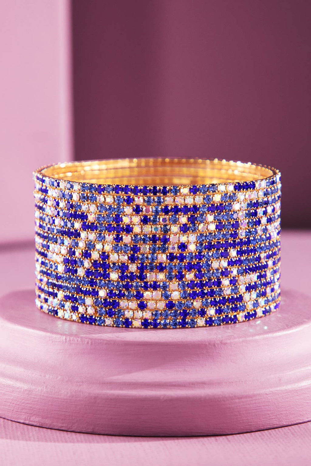 15-Layered Stackable Glass Stone Bracelets