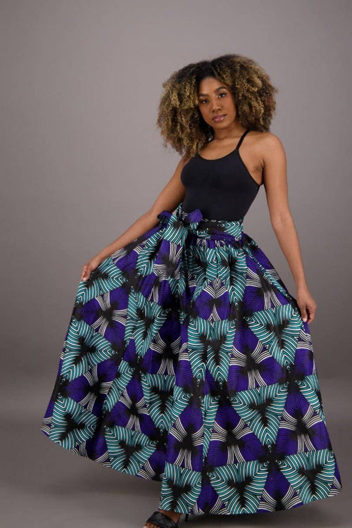 African Print Palazzo Pants 61-253