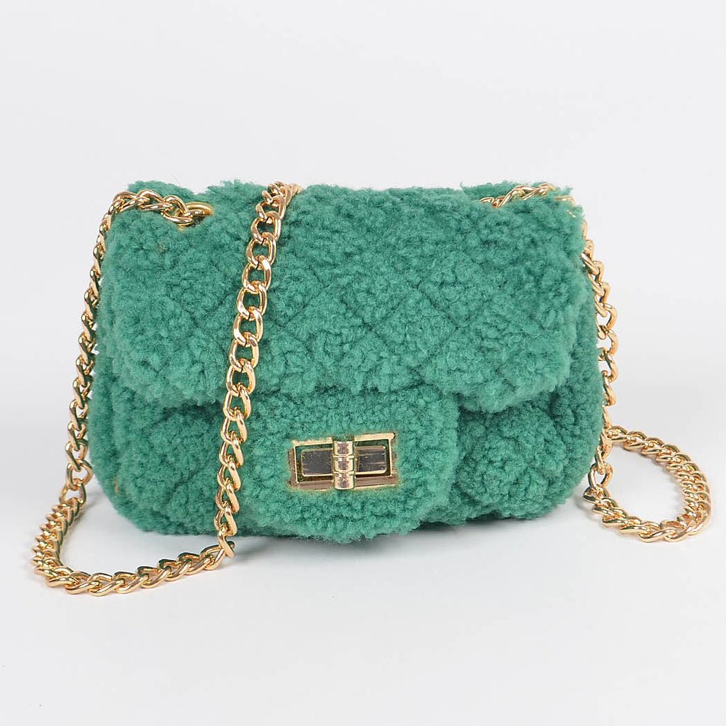 Faux Fur Mini Crossbody Bag