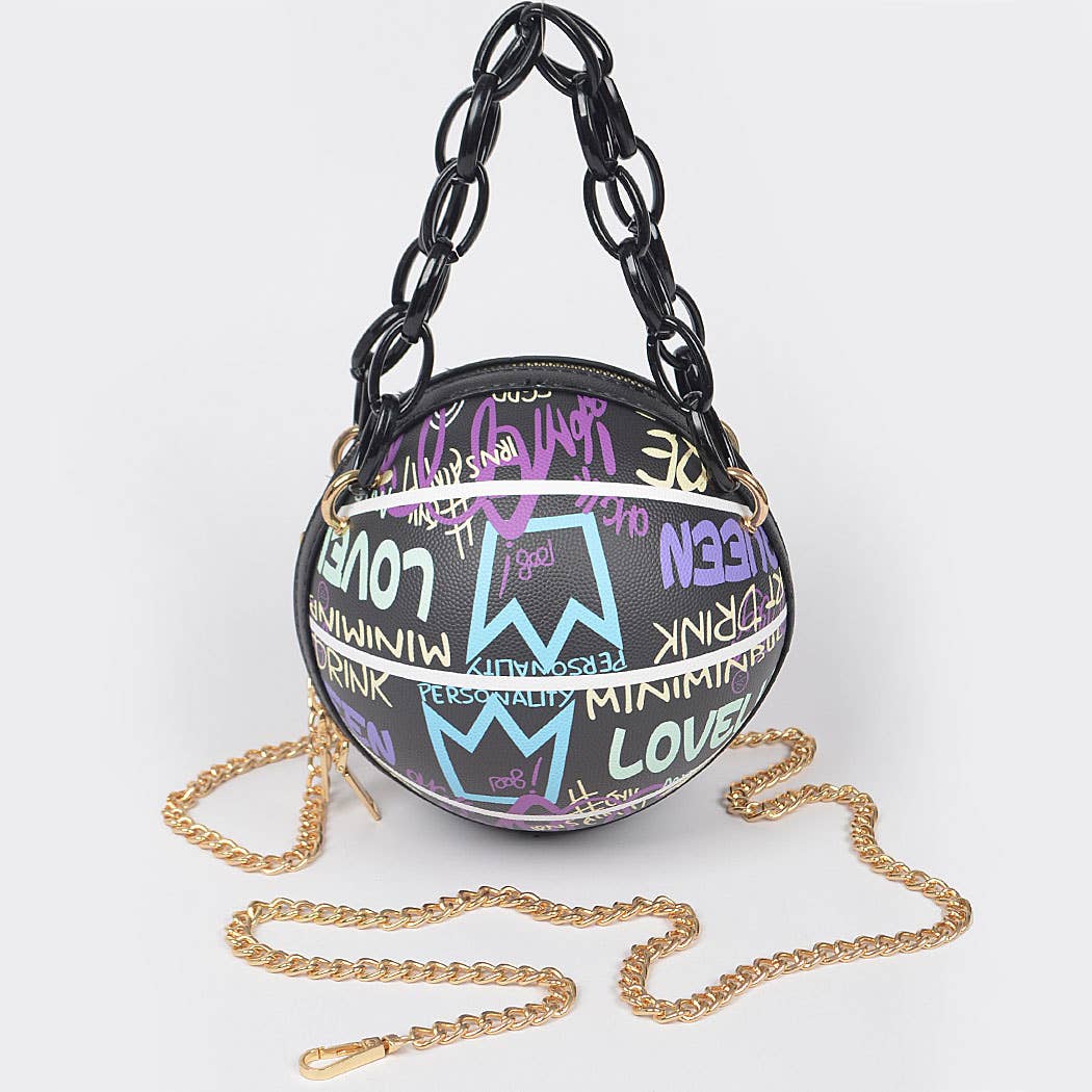 Graffiti Basketball Chain Bag