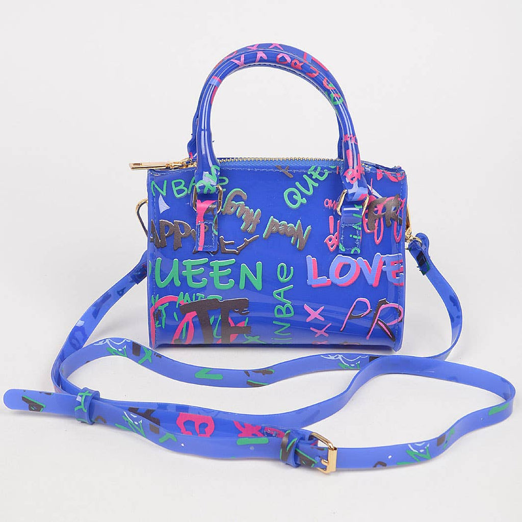 Graffiti Pvc Boston Bag
