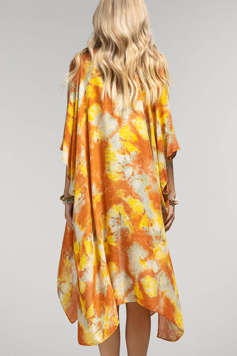 Sunnyside Tie Dye Viscose Kimono
