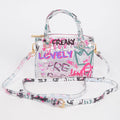 Graffiti Pvc Boston Bag