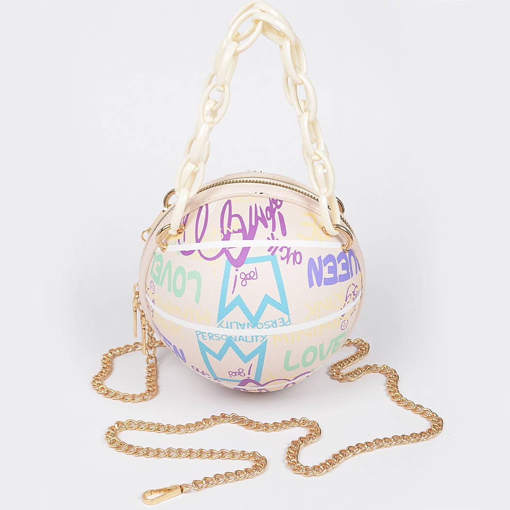 Graffiti Basketball Chain Bag