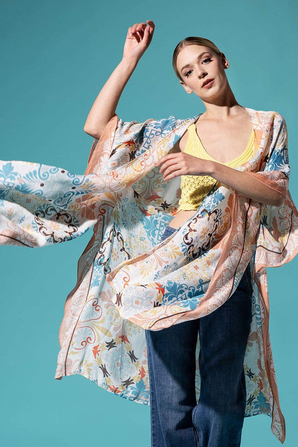 Cona Moroccan Tile Kimono