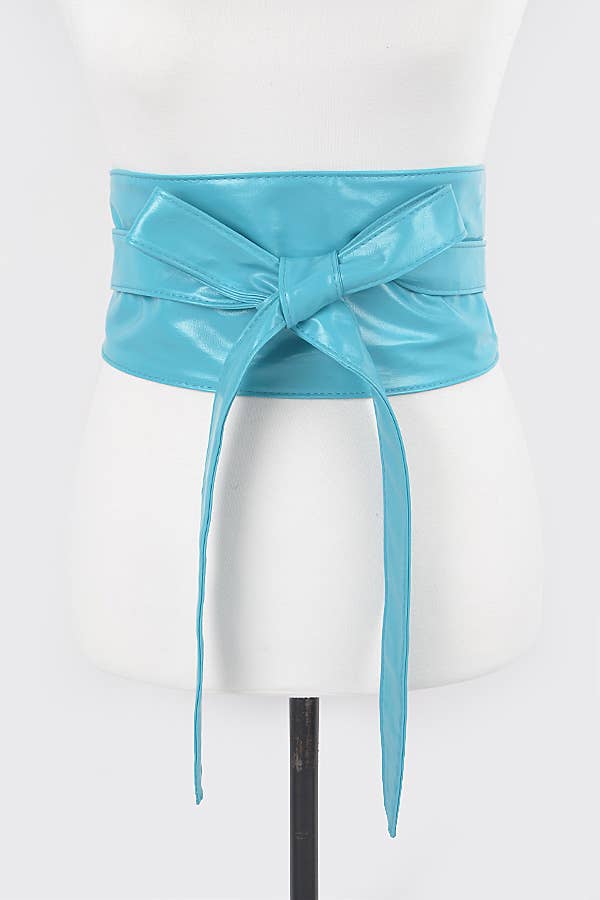 Tie Front Leather Belt