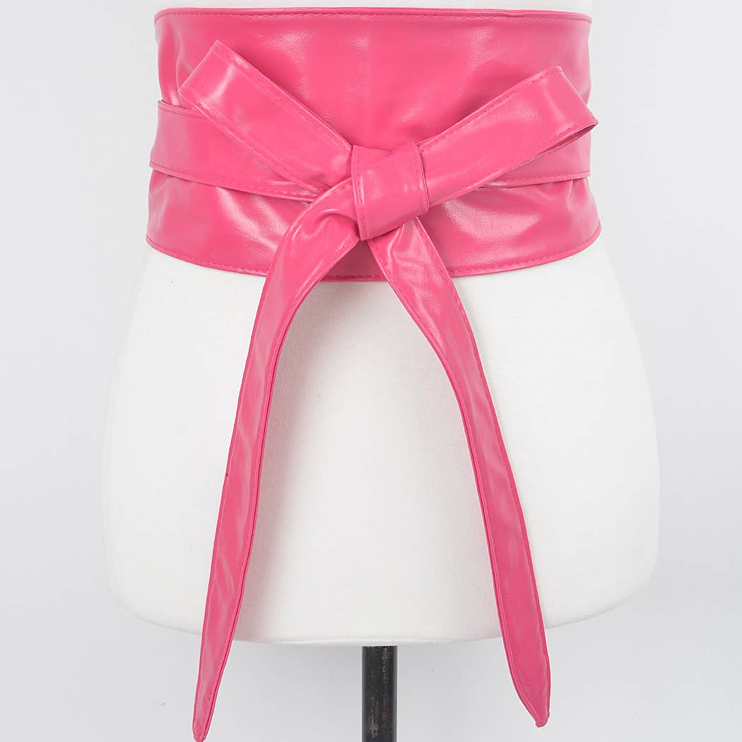 Tie Front Leather Belt