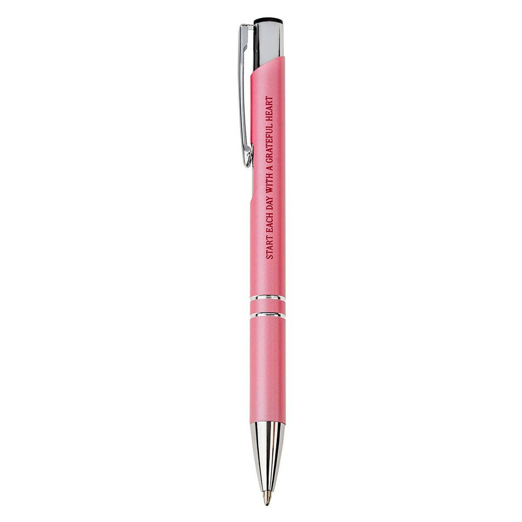 Pen in Case Pink Grateful Heart