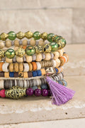 Multi Strand And Tassel Bracelet