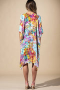 Wild Petal Viscose Kimono