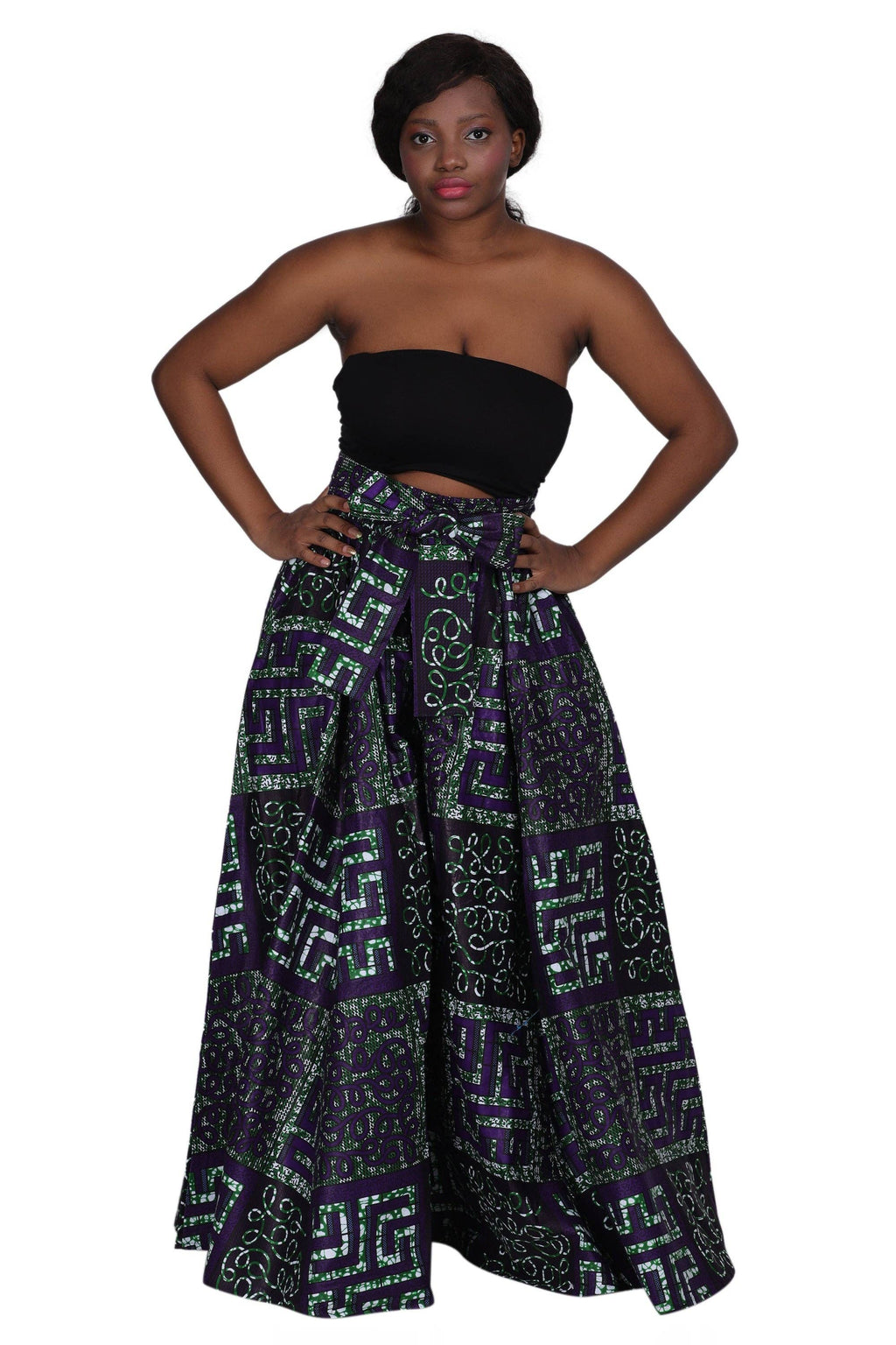 African Print Palazzo Pants 61-234