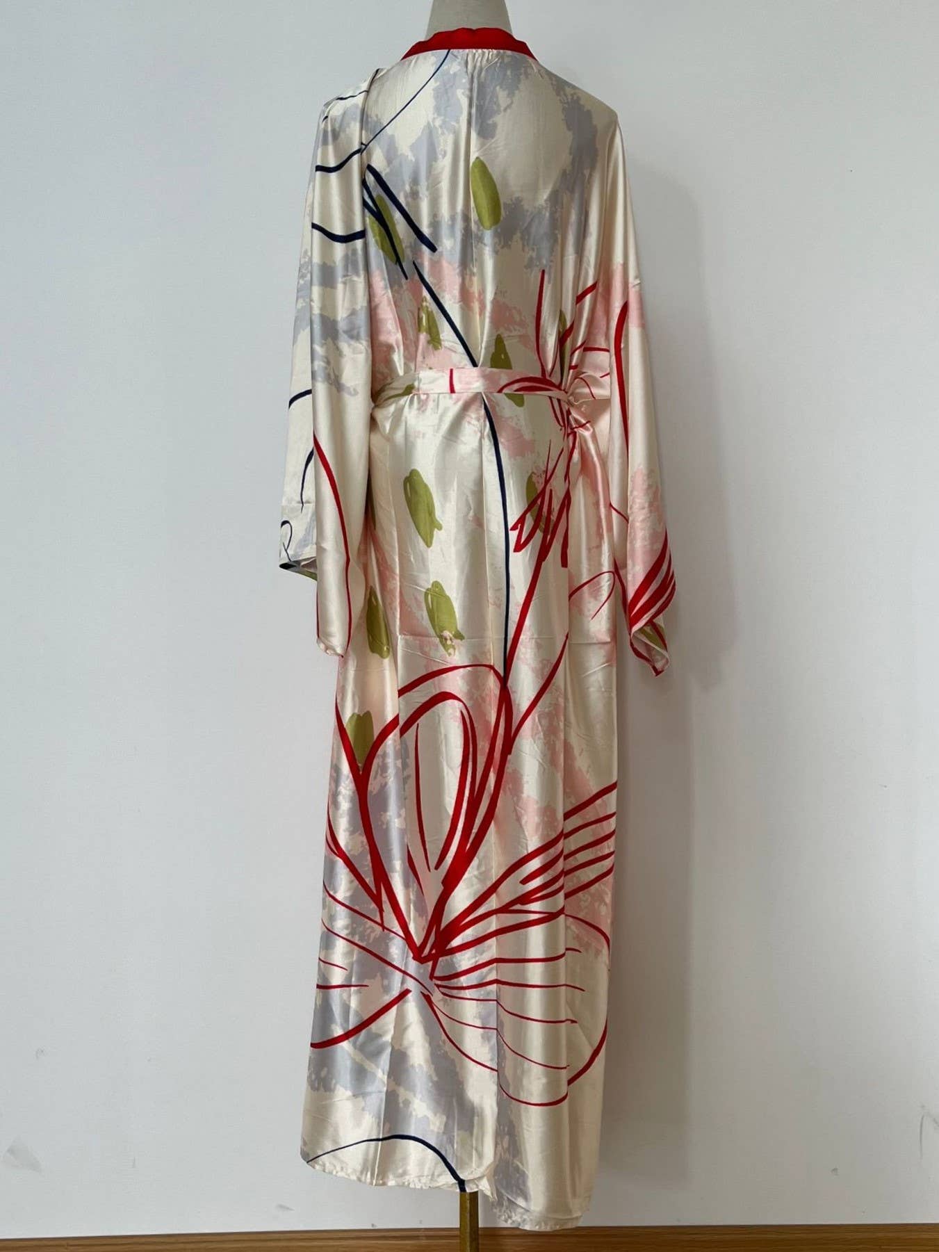 Satin Ethnic Multi Floral Printed Kimono 10 Colors