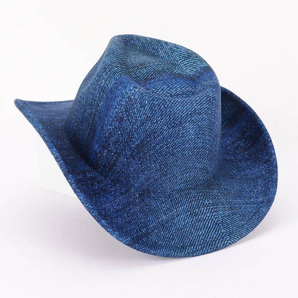 Cotton Denim PrintCowboy Hat