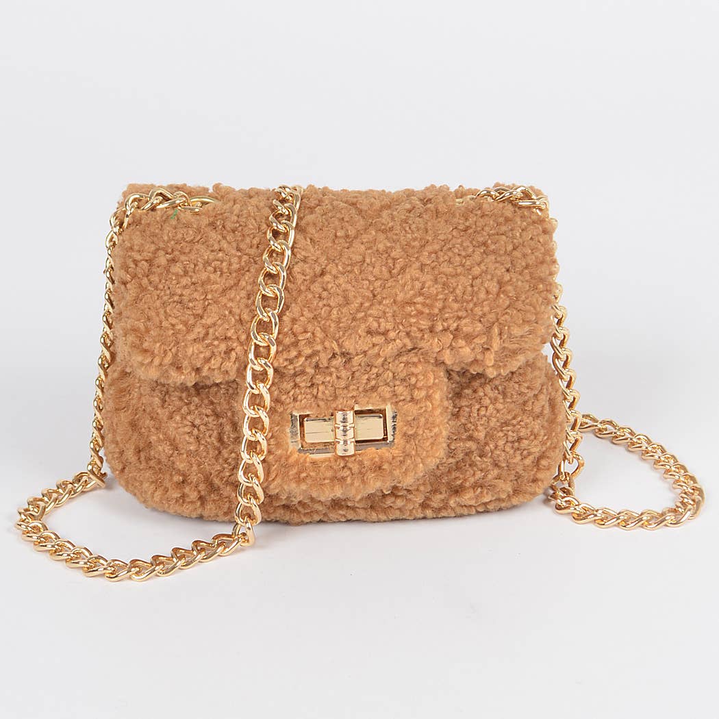 Faux Fur Mini Crossbody Bag