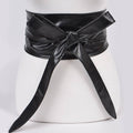 Tie Front Leather Belt