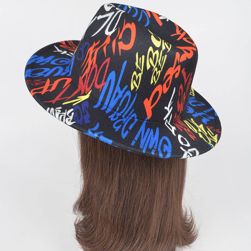 Graffiti Fedora Hat