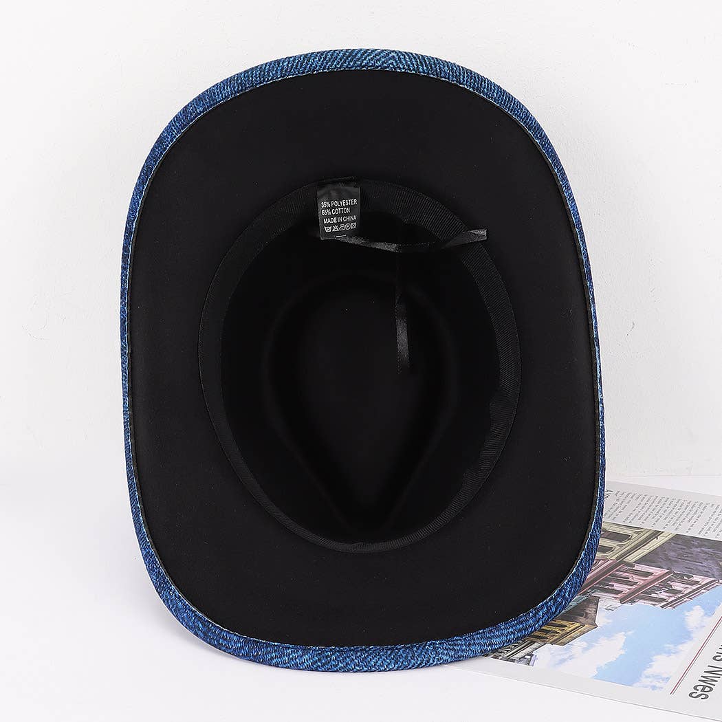 Cotton Denim PrintCowboy Hat