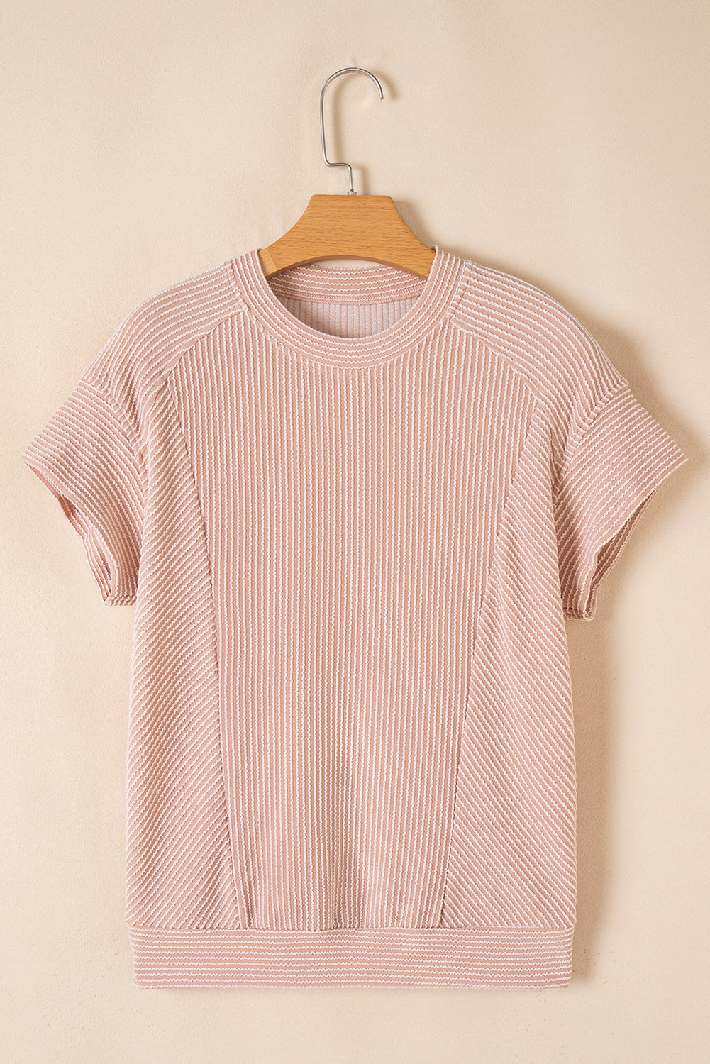 Leilany Corded Knit Short Sleeve Set