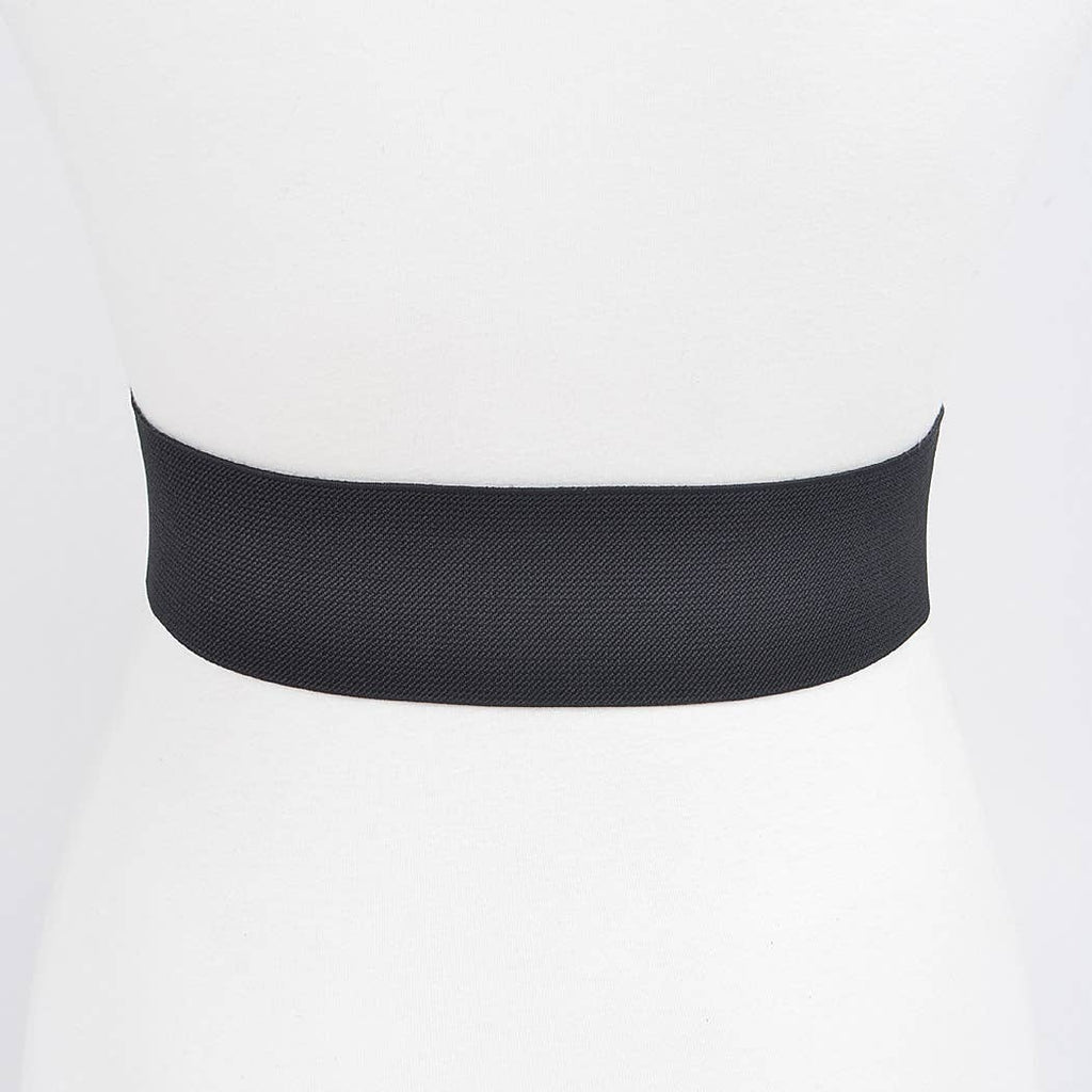 Rhinestone Buckle Plus Size Elastic Belt