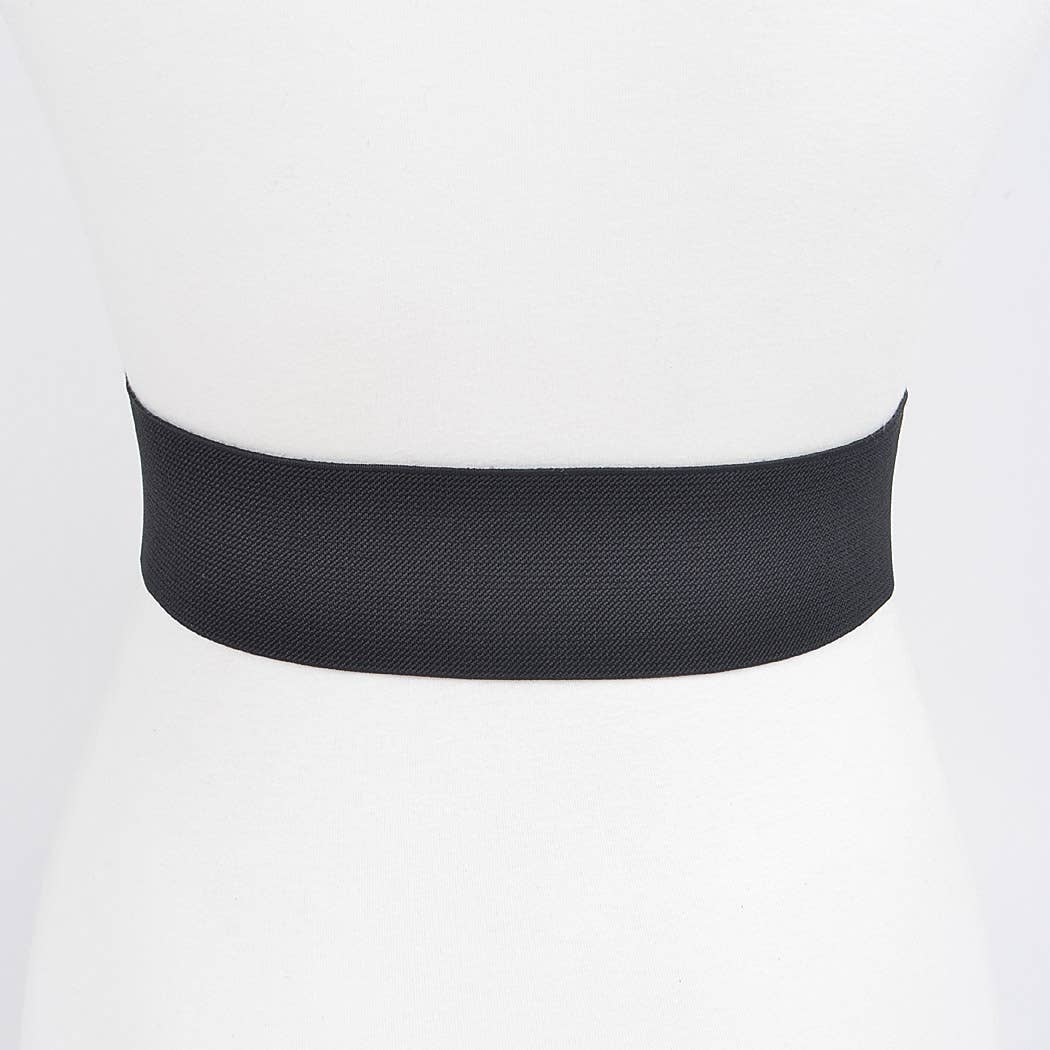 Rhinestone Buckle Plus Size Elastic Belt