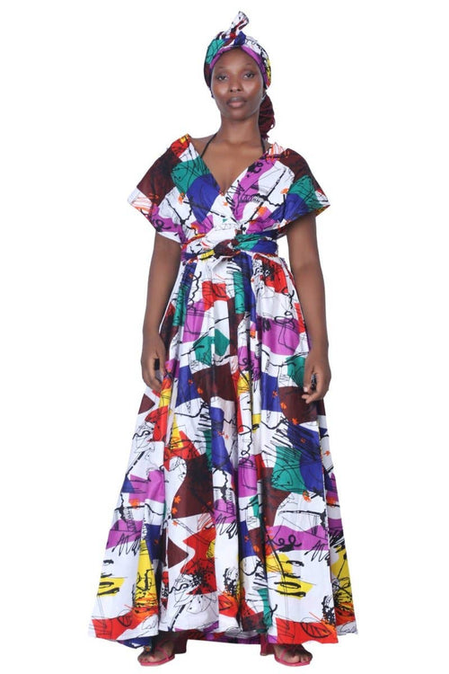 16118-286 Wax African Print Infinite Palazzo Pants