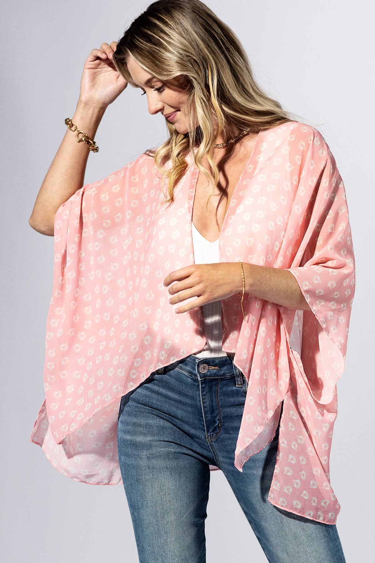 Peony Ditsy Blossom Kimono