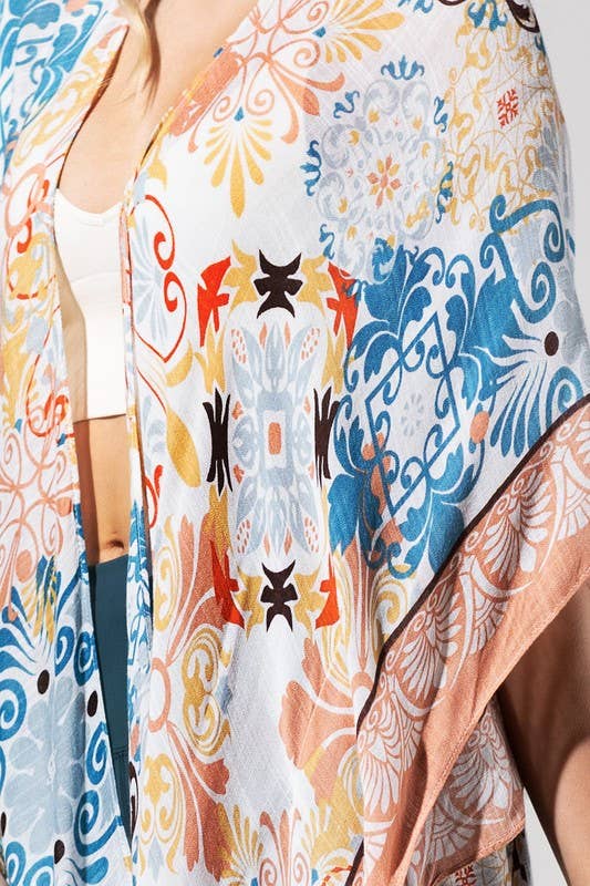 Cona Moroccan Tile Kimono