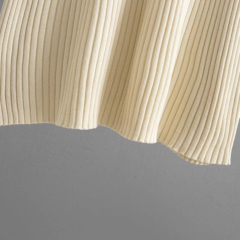 Colorblock Polo Knit Dress