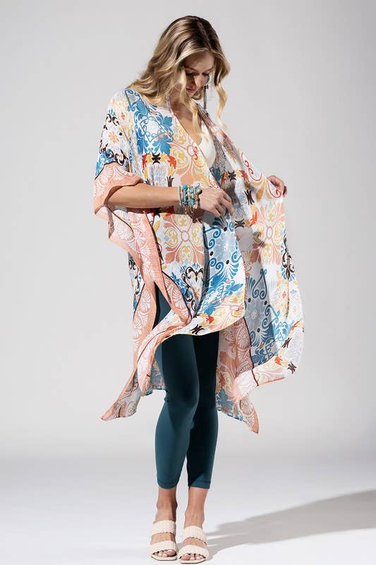 Cona Moroccan Tile Kimono