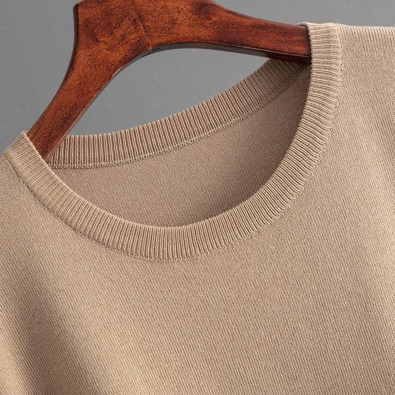 Knitted Colorblock Top Highwaist Wideleg Pants Set