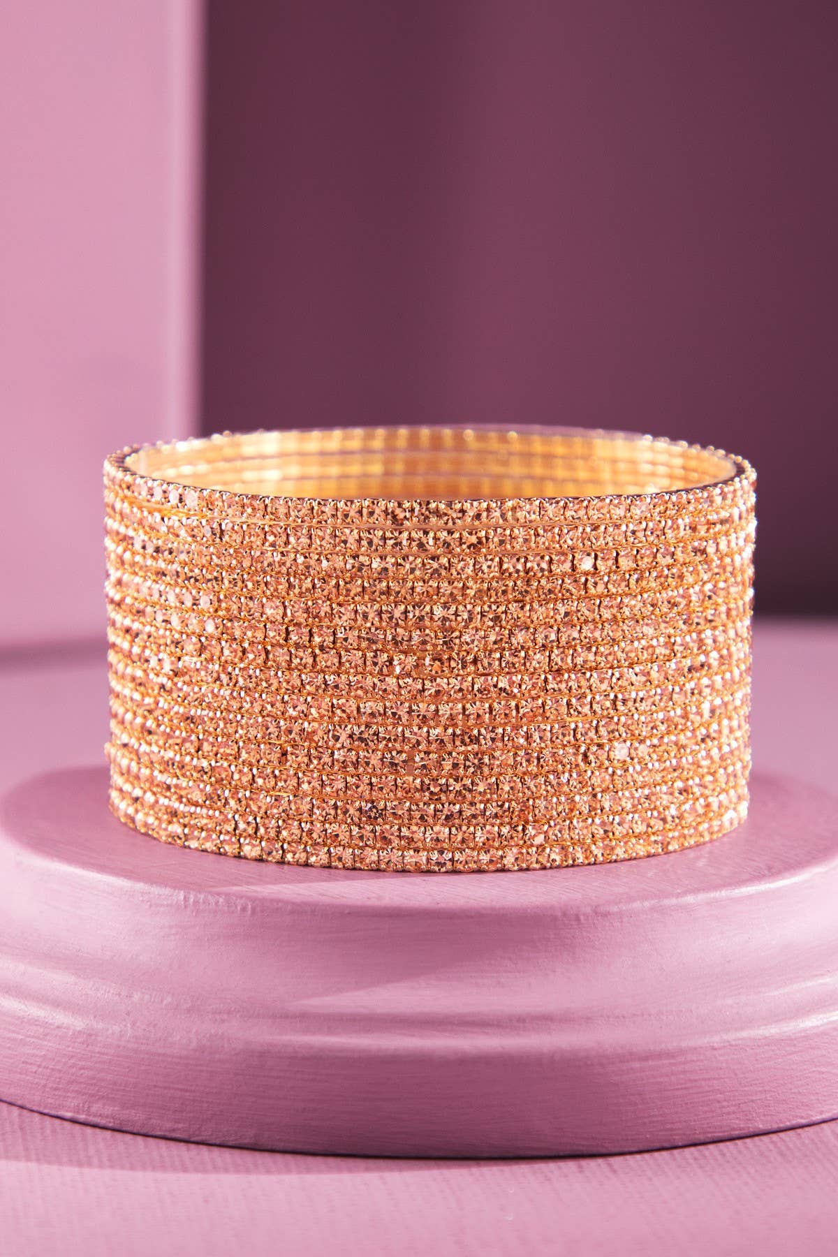 15-Layered Stackable Glass Stone Bracelets