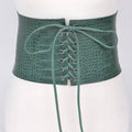 PLUS SIZE - WIDE FRONT TIE CORSET LADY BELT
