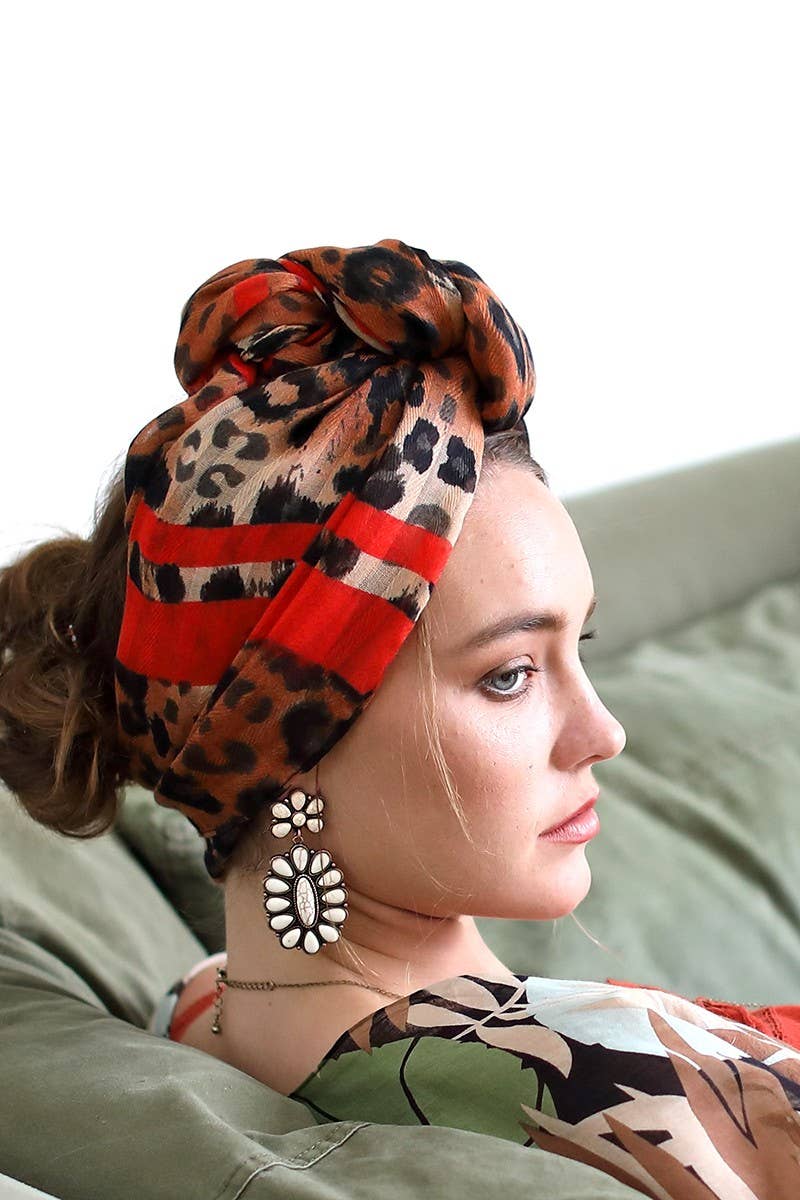 Douby Leopard Scarf