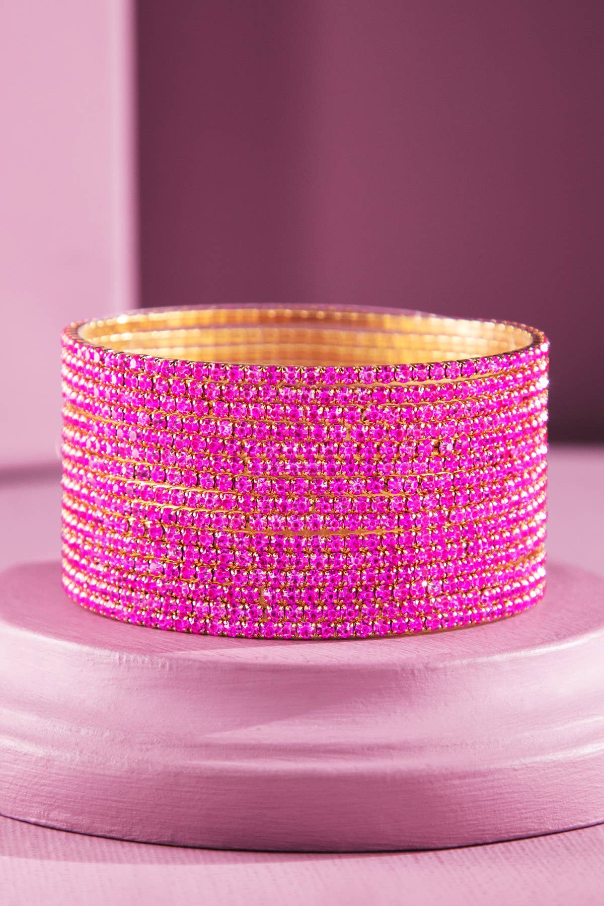 15-Layered Stackable Glass Stone Bracelets