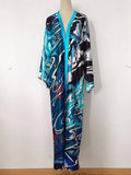 Satin Ethnic Multi Floral Printed Kimono 10 Colors
