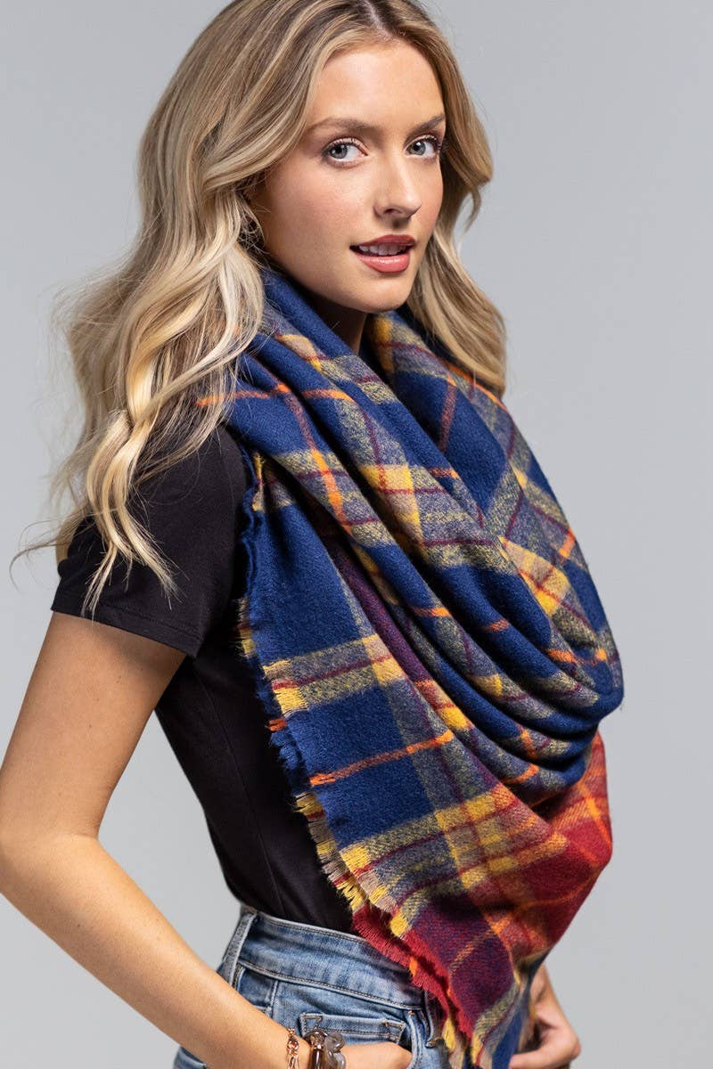 Tartan Plaid Square Scarf