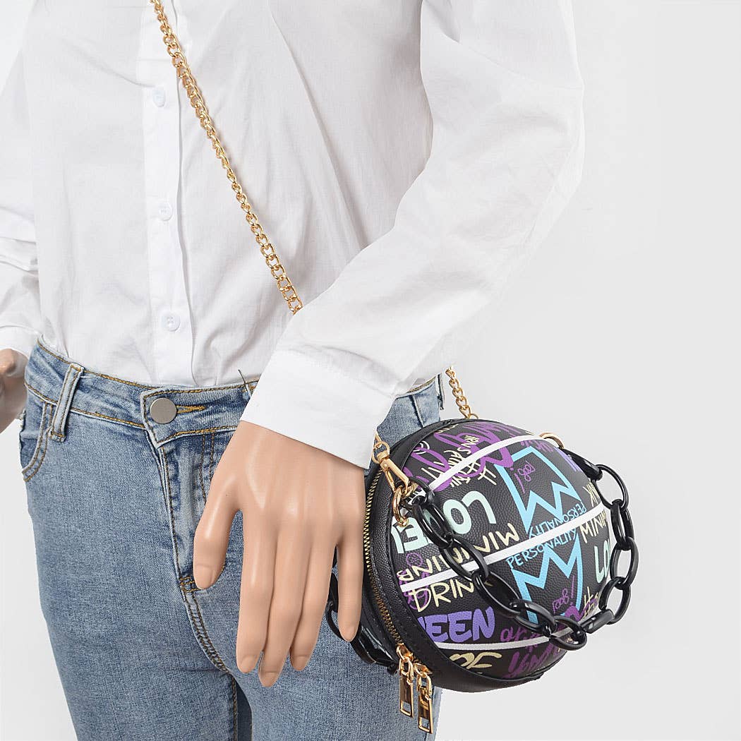 Graffiti Basketball Chain Bag