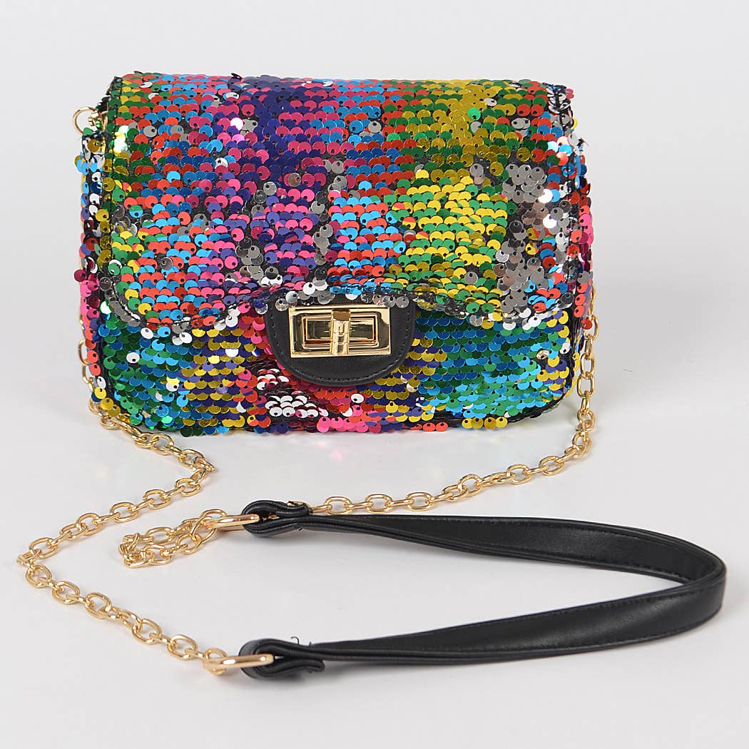 Multicolor Flashy Party Clutch