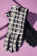 Fuzzy Check Plaid Smart Touch Gloves