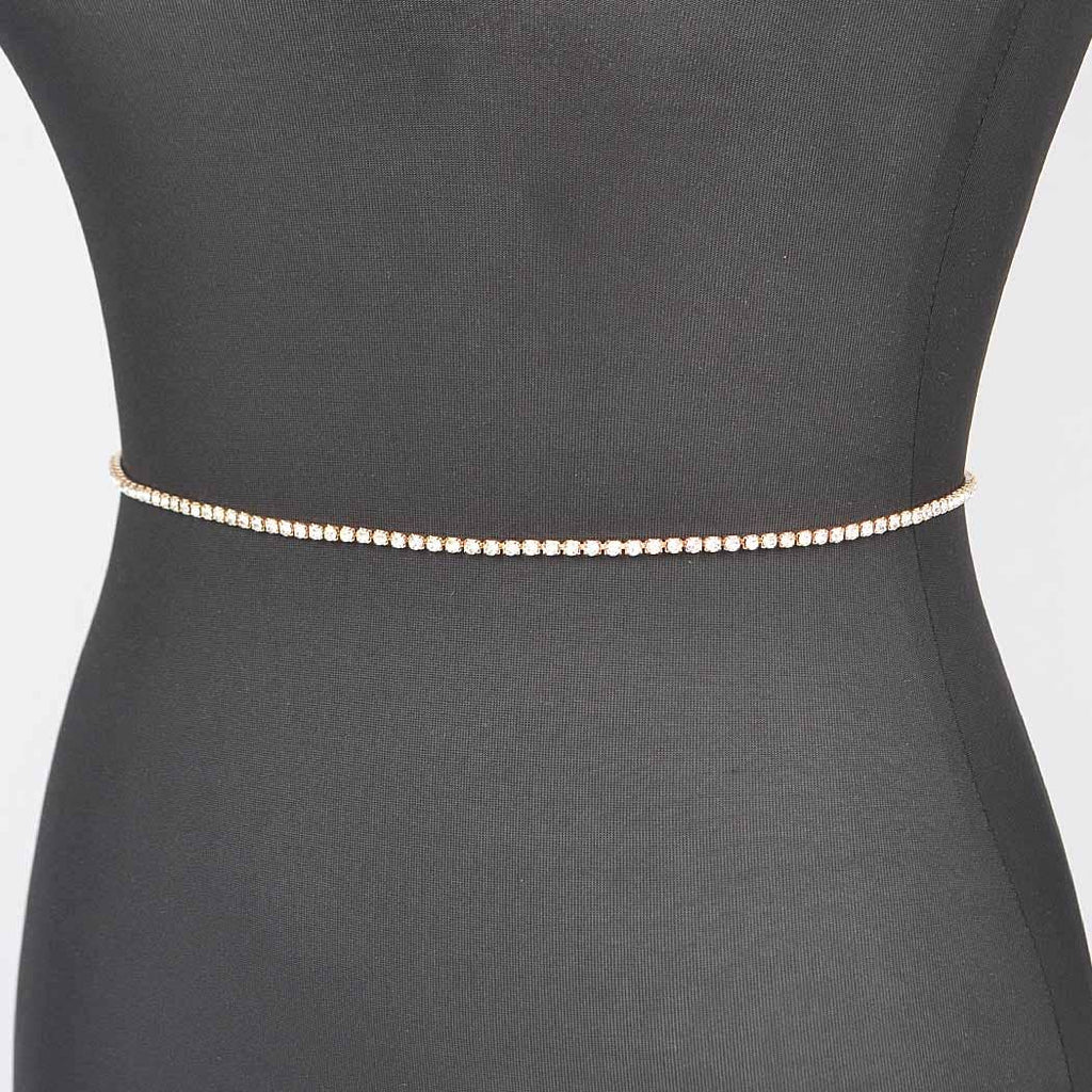Rhinestone Plus Size Chain Belt